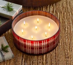 Stewart Plaid Candle - Winter Berry