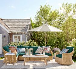 Pasadena Striped Outdoor Lumbar