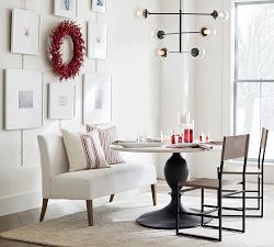 Chapman Round Marble Pedestal Dining Table (39")