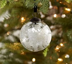 Etched Mercury Glass Ornaments