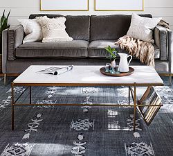 Jayden Rectangular Marble Coffee Table (50")