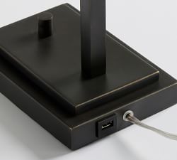 Atticus Metal USB Table Lamp (28")