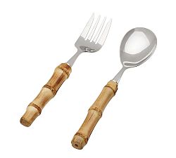 Bamboo Serving Utensils - Set of 2