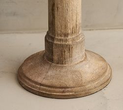 Kadence Turned Wood Candle Holder