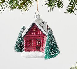 Light Up Mercury Glass Cottage Ornament