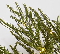 Lit Faux Draping Branch