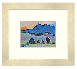 Pastel Land Framed Print