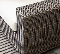 Torrey Wicker Slope Arm Outdoor Sofa (86")