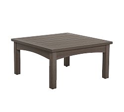 Tropez Faux Teak Square Coffee Table, Shadow