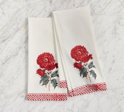 Chrysanthemum Cotton Tea Towels - Set of 2