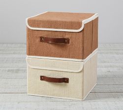Essential Canvas Foldable Storage Bins