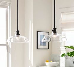 Farmhouse Glass Pole Pendant (13")