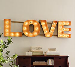 Lit Love Sign