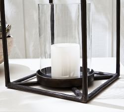 Open Box: Fallon Forged-Iron Outdoor Lantern