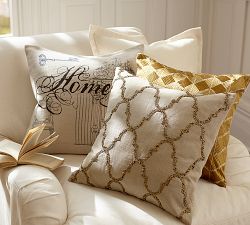 Phulkari Embroidered Chevron Pillow Cover