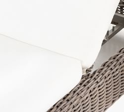 Whitehawk Wicker Woven Outdoor Chaise Lounge