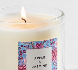 Block Print Paper Wrapped Scented Candle