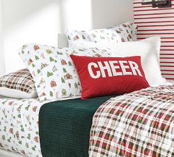 Christmas Cheer Applique Pillow Cover