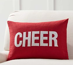 Christmas Cheer Applique Pillow Cover