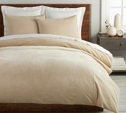 Hudson Heathered Velvet Duvet Cover