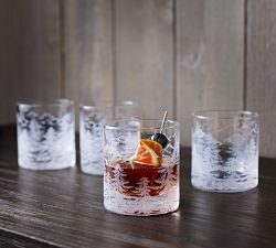 Rustic Forest Cocktail Glasses - Set of 4