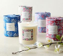 Block Print Paper Wrapped Scented Candle