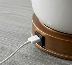 Emilie Ceramic Table Lamp (24"-26")