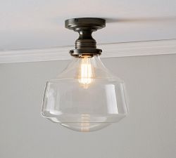 Schoolhouse Glass Flush Mount (11")