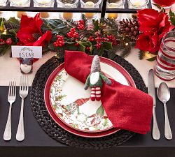 Gnome Handcrafted Wool Felt Napkin Rings - Set of 4