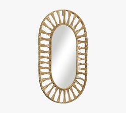 Laguna Jute Oval Mirror