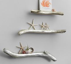 Quinn Driftwood Shelf, Set of 3