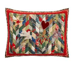 Winter Wreath Quilted Sham