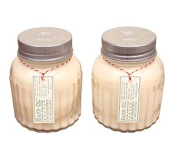 Barr-Co. Fir &amp; Grapefruit Apothecary Jar Candle, Set of 2