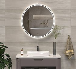 Dion Round Lighted LED Mirror