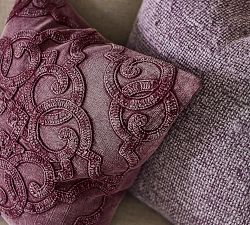 Drew Embroidered Pillow Cover