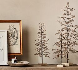 Handcrafted Faceted Mirror Tree Decorative Object