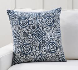 Mosaic Navy Pillow Cover Set