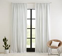 Open Box: Hawthorn Striped Cotton Curtain