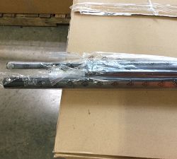 Open Box: Standard Hidden Connection Room Darkening Double Rod, Xl, 96" -120, 1.25"diam - Matte Black,