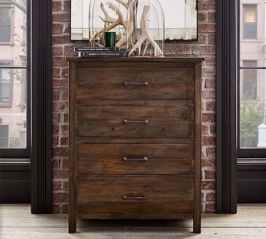 Paulsen Reclaimed Wood 4-Drawer Dresser (33") | Pottery Barn