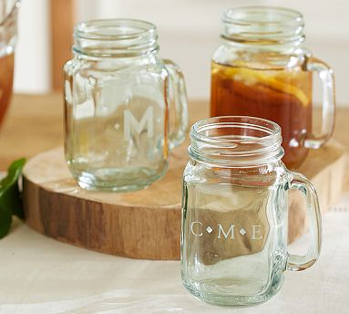 5" Mason Jar Mug, Set of 6 | Pottery Barn