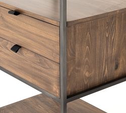 Graham Open Bookcase with Drawers (24")