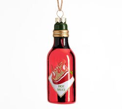 Mercury Glass Hot Sauce Ornament