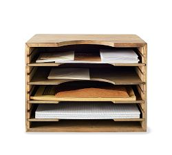 Brokers Wooden Paper Organizer