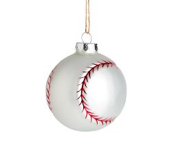Mercury Glass Sports Ball Ornaments