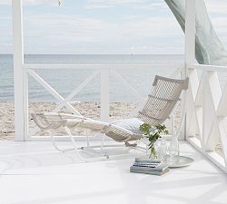 Michelangelo Rattan Outdoor Single Chaise Lounge