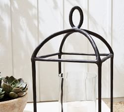 Open Box: Fallon Forged-Iron Outdoor Lantern