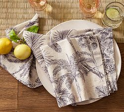 Paradise Palm Cotton/Linen Napkins - Set of 4