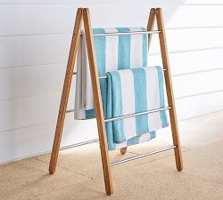 Reversible Awning Striped Beach Towel