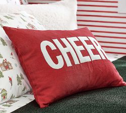 Christmas Cheer Applique Pillow Cover